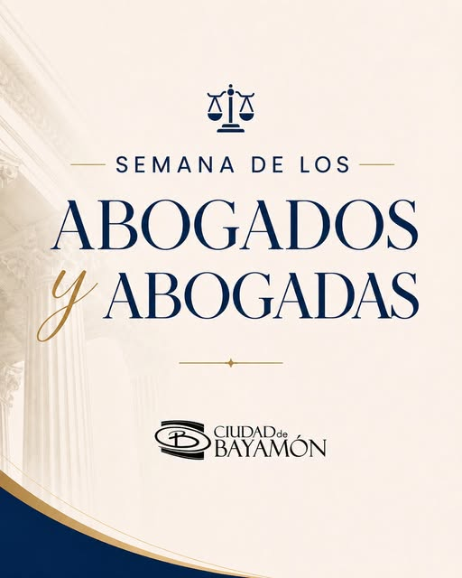 ciudadebayamon's tweet photo. Defender los derechos, orientar y servir a la comunidad son parte fundamental de la labor de nuestros abogados y abogadas.

Durante esta semana, celebramos su valiosa aportación a nuestra gente y les deseamos mucho éxito. https://t.co/IDIJtmCXAE