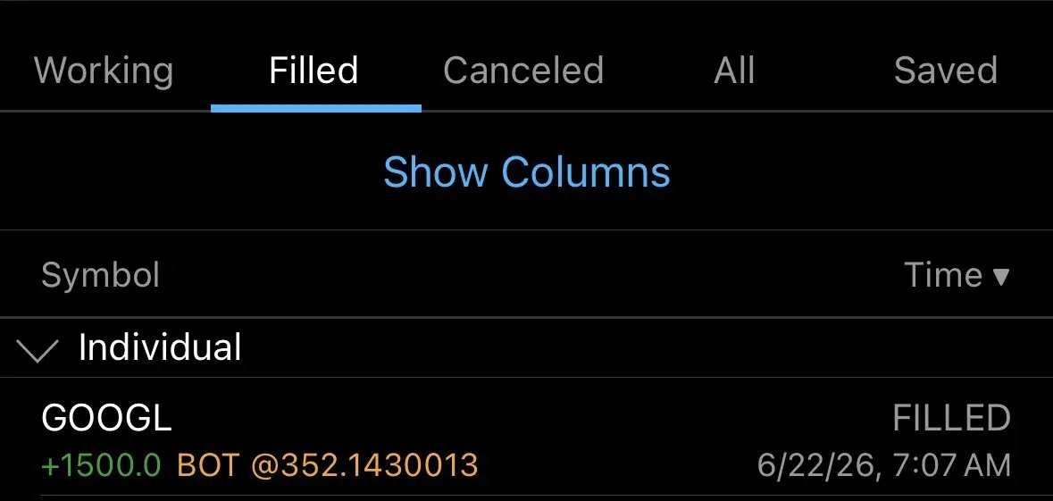 Merrill_MG's tweet photo. $GOOGL added 1,500 shares this morning. I’ll buy into sell offs here. https://t.co/YjnQ3Sl0wI