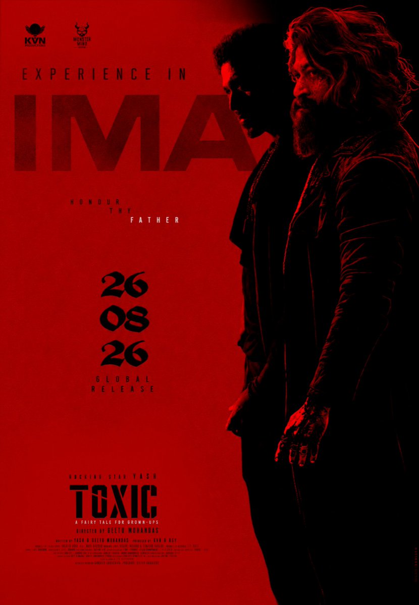 YashTrends's tweet photo. #TOXIC - The only Indian movie officially featured on the IMAX release slate alongside #Ramayana 🔥

Experience the Epic Visual Grandeur in IMAX 

#Yash #ToxicTheMovie @TheNameIsYash https://t.co/o6hFQSEPd2