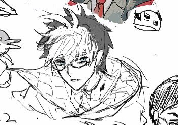 Zero__0020's tweet photo. いつだかの絵チャよく見たらゴツメ描かれててウケる https://t.co/cBKuK6weyQ