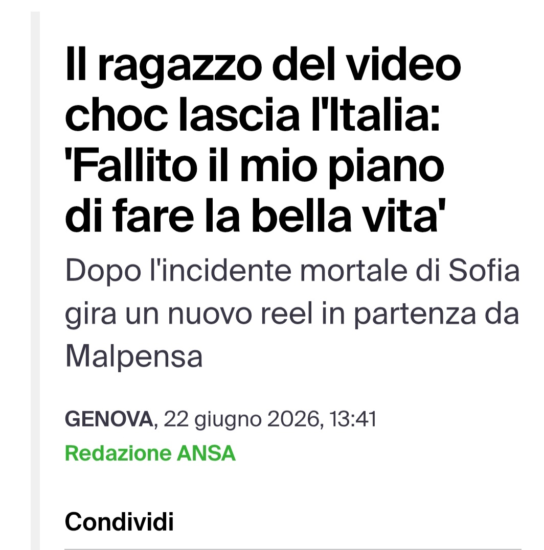 knut1965's tweet photo. Ma lo hanno lasciato andare? Ammazzi una persona ne ferisci gravemente un altra e non ti becchi neanche una denuncia https://t.co/FVWCa4nciX