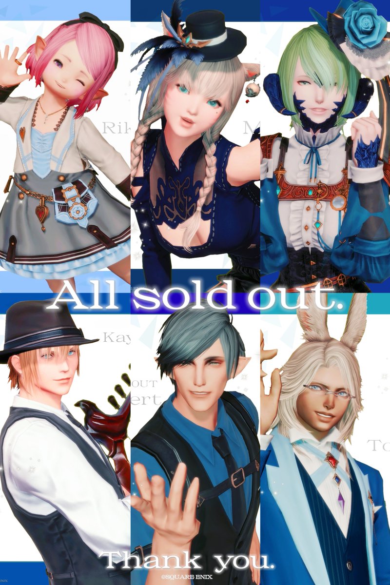 FF14_NAVY's tweet photo. ✦.˚SOLD OUT✦.˚

6月24日のご予約枠は
満席となりました。
心より御礼申し上げます！
抽選期間での完売のため、先着予約は
ございません���
当選されたお客様のみにDMを送付しておりますので、ご確認よろしくお願い致します。
当日はキャスト一同、皆様の
ご来店をお待ちしております✨
#FF14_NAVY https://t.co/QuUwm7glpW