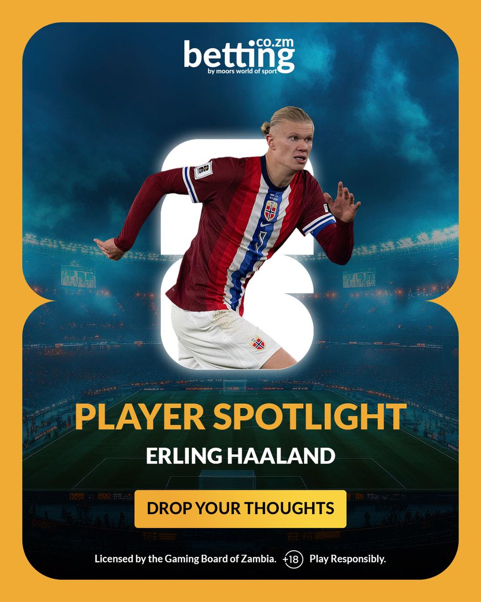 mwos_zambia's tweet photo. 💥 Goals guaranteed.
Haaland is built for the biggest stage.
Ready to dominate the World Cup? 👇
Erling Haaland
#WorldCup2026 #Haaland #FootballFever #WorldStage #GameOn https://t.co/jLHUY2wy0g