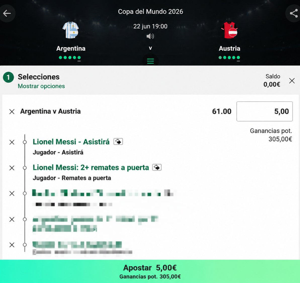 Siigmaacom's tweet photo. El mejor jugador de la historia no dará una asistencia y tirara dos tiros a puerta? 
🇦🇷 - 🇦🇹

Con 5e ---> 305e 📈
Abajo la dejaré👇 https://t.co/697rcJc1Aj