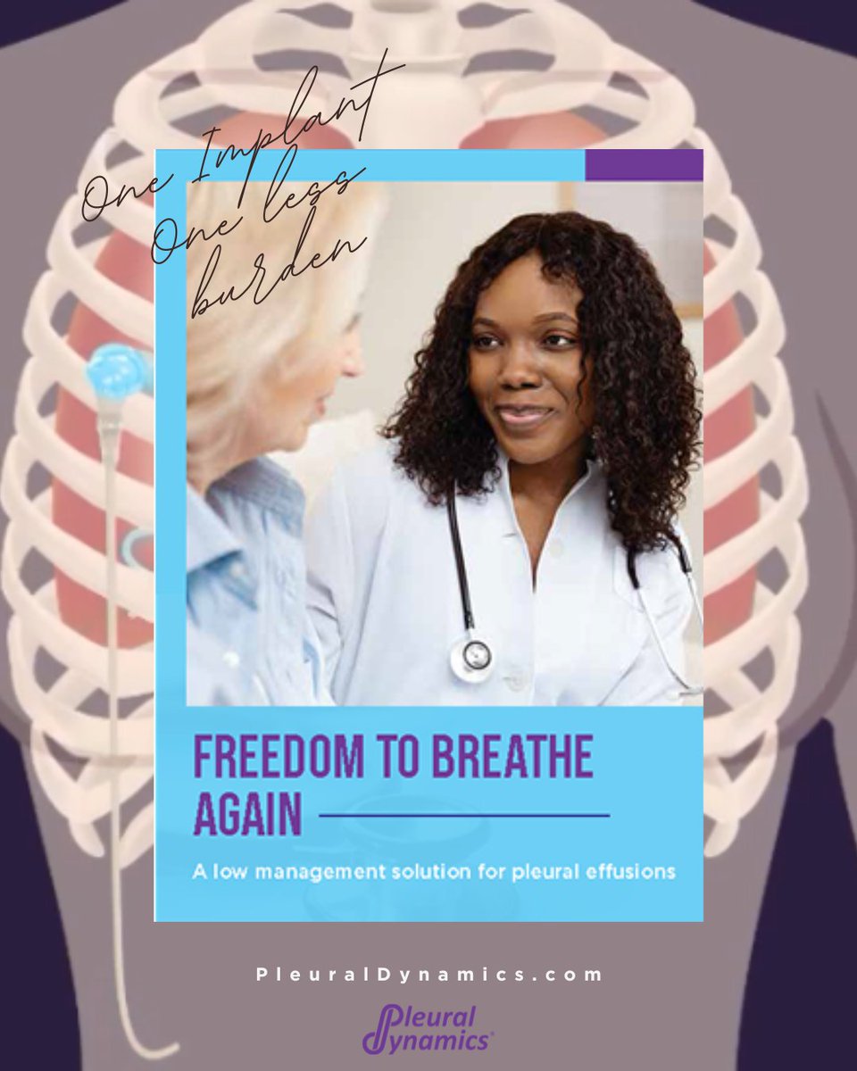pleuraldynamics's tweet photo. One implant. Less everything. 🫁

No bottles.
No at home drainage.
No management headaches.

The ACES® device offers a fully implantable approach to recurrent pleural effusions, reducing the burden on patients, clinicians, and office staff alike.

#MedTwitter https://t.co/6QZEDb89eu