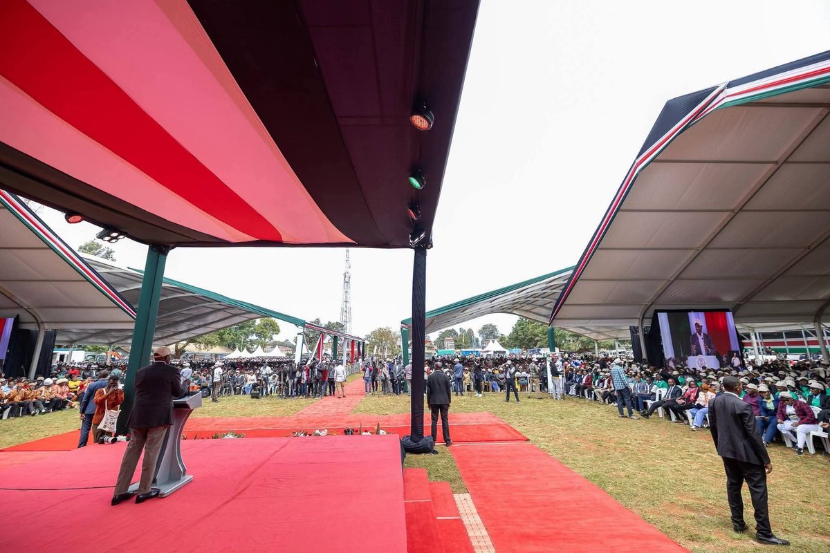 _KithureKindiki's tweet photo. Elated to join President William Ruto and other leaders in Kirinyaga County at the Official Launch of the National Coffee Revival through Cooperative Societies Programme, a transformative initiative aimed at revitalizing Kenya's coffee sector through increased production, https://t.co/TI86tZ2KXj