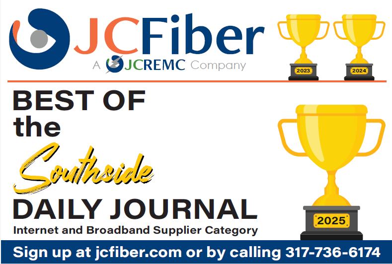 JCFiber's tweet photo. Just in case you've forgotten, JCFiber has been voted the best broadband and internet supplier for three years in a row in the Daily Journal's Best of the Southside competition! 🧡

Need some award-winning service? Call us at (317) 736-6174 to get connected. https://t.co/ANC1lyN1MQ