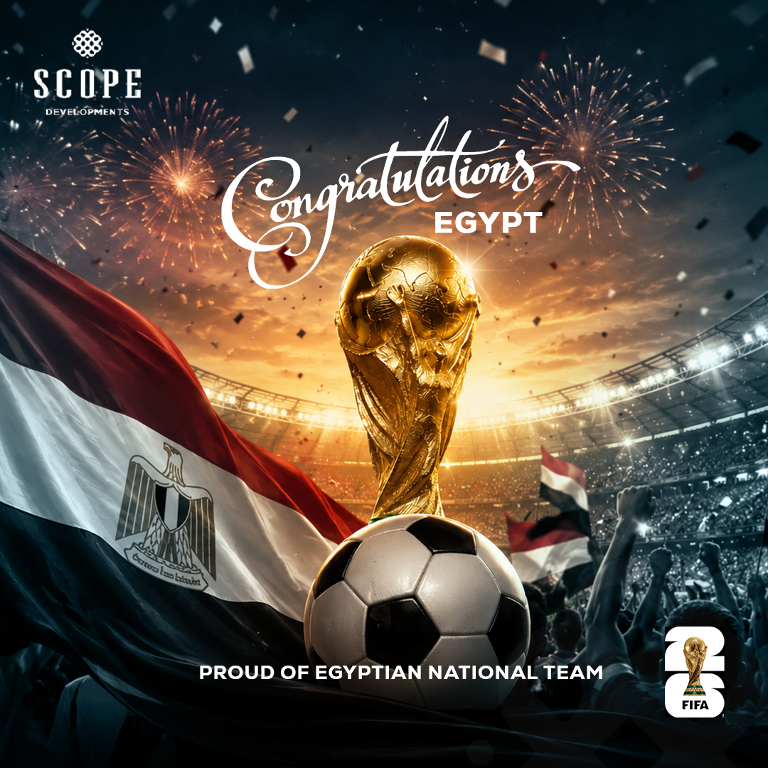 ScopeDevEG's tweet photo. تتقدم شركة سكوب للتطوير العقاري بخالص التهاني لمنتخبنا الوطني بمناسبة فوزه المستحق في مباراته أمام منتخب نيوزيلندا. أداء متميز يعكس العزيمة والإصرار الذي نطمح إليه دائماً.
#سكوب_للتطوير_العقاري  #منتخب_مصر  #كاس_العالم_٢٠٢٦ https://t.co/ISaGOtWAlk