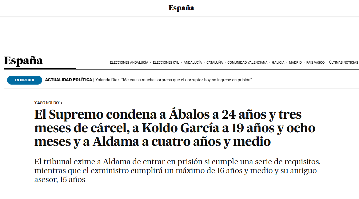PCOE_estatal's tweet photo. En el capitalismo la corrupción es la forma en la que el burgués dirige al Estado.

Los corruptos Ábalos y Koldo van a la cárcel. El corruptor, el conseguidor,  el que corrompe, Aldama, se va de rositas y se queda millones de euros. 

Como siempre, impunidad para el empresario. https://t.co/noK3GopgPE