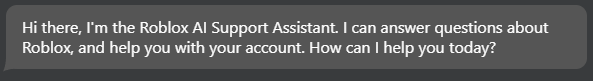 Deimos462's tweet photo. Contact roblox page > AI assistant tries to help > Miserably fails and sends a link to the support forum for help > The Link leads back to the starting point with no progress done whatsoever. And they said AI was gonna replace us in the future, hell i'd give it a head start atp🙏 https://t.co/56iIJnLedd