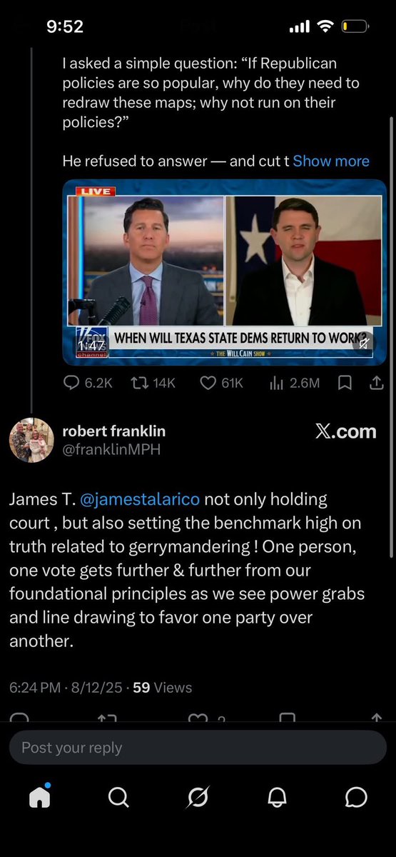 JoshuaW4145's tweet photo. 🚨 OKLAHOMA 🚨

Superintendent of Education Candidate Robert Franklin X posts unearthed!

It appears that Franklin is in favor of a federal registry of gun owners, is pro-WOKE ideology, anti-Trump, and a mega fan of James Talarico. 

See here ⬇️⬇️⬇️ https://t.co/liXjYXr4v4