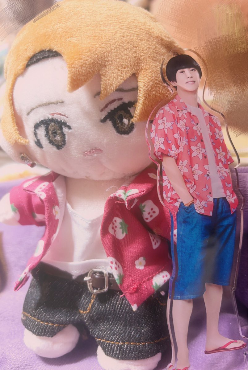 t_sk920's tweet photo. 本当に楽しかったです！
お疲れ様でした！
そしてありがとうございました❣
このためにいちご柄のアロハシャツ着てもらったぬいさん🍓と長男☺️ https://t.co/G5IVtnuokG