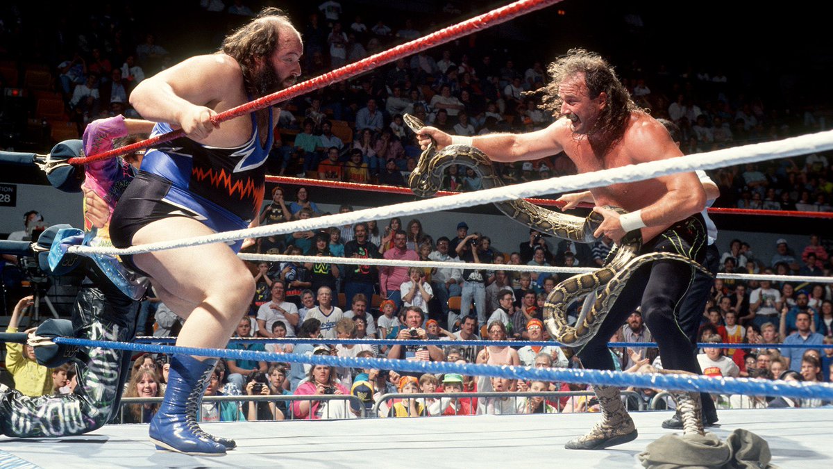 JakeSnakeDDT's tweet photo. One of my favorite opponents and an all-time great big man in our industry.

Thinking of the great John Tenta on his birthday https://t.co/MKKC1imF1z