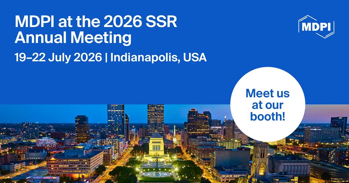 ClinPract_MDPI's tweet photo. 📍 Meet MDPI at SSR 2026!

📅 19–22 July 2026 | Indianapolis, USA
🩺 Clinics and Practice will be among the MDPI journals represented at the meeting.

🤝 Stop by and connect with our team!

👉 https://t.co/nF2wMSGU6k

#SSR2026 #ReproductiveScience #ClinicsAndPractice https://t.co/JnUWDT4Uuj