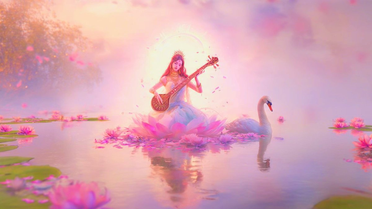 AdiParashaktiA's tweet photo. One of the most beautiful transits of 2026 is here, resembling Saraswati Yoga in Vedic astrology 🦢🌷

Mercury, Venus &amp; exalted Jupiter unite in Cancer, amplifying wisdom, creativity, learning, writing, communication &amp; divine inspiration.

A powerful time to study, teach, create. https://t.co/tPDh4wi3Mx