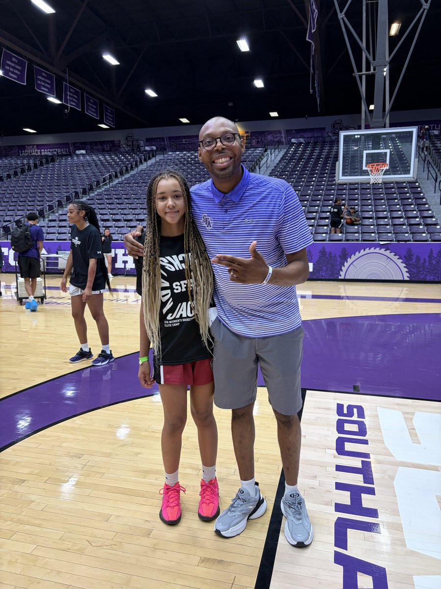 CourtVision2030's tweet photo. Had a great time competing at the @SFAWBB Elite Camp!

Thank you to Coach Bishop and the entire Ladyjacks staff for the opportunity to learn, compete, and connect with great players from across the state.

#classof2030 #elitecamp 
#AxeEm #SFAWBB https://t.co/Blt0PlXqpE