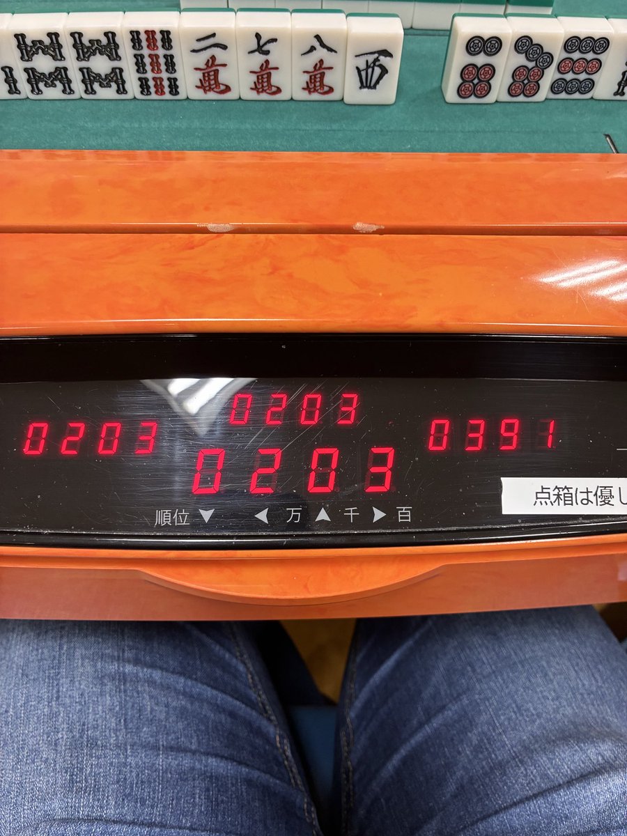 早いもの勝ちページ】3点 南局入って3人が点数一緒という