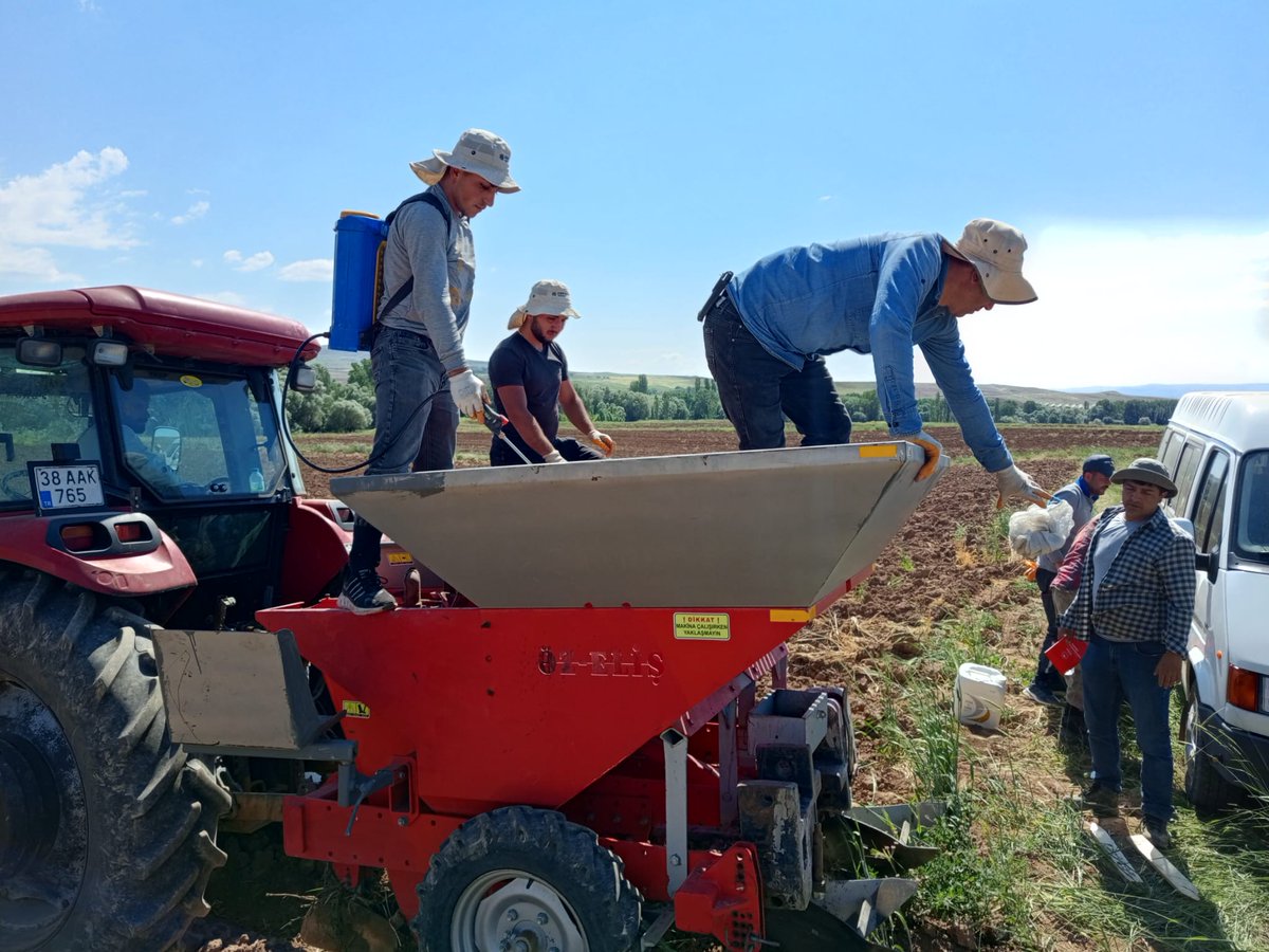 PatatesArsEnst's tweet photo. Yerli ve milli patates çeşidimiz NAHİTA’nın sertifikalı tohumluk üretimi kapsamında, Kayseri/Bünyan/İğdecik’te süper elit mini yumru dikimlerini gerçekleştirdik.
 🚜🥔🥔🥔 https://t.co/lhtx4537J7