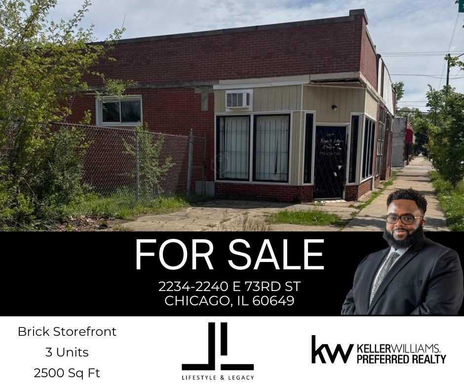 aarndmg's tweet photo. 🏢 South Shore investment opportunity! 3-unit commercial storefront on a high-visibility corridor with strong redevelopment, income, and owner-user potential. Sold AS-IS. Endless possibilities.

#ChicagoCommercialRealEstate #SouthShoreChicago #InvestmentProperty #CommercialRE https://t.co/Ws22LIxNLj