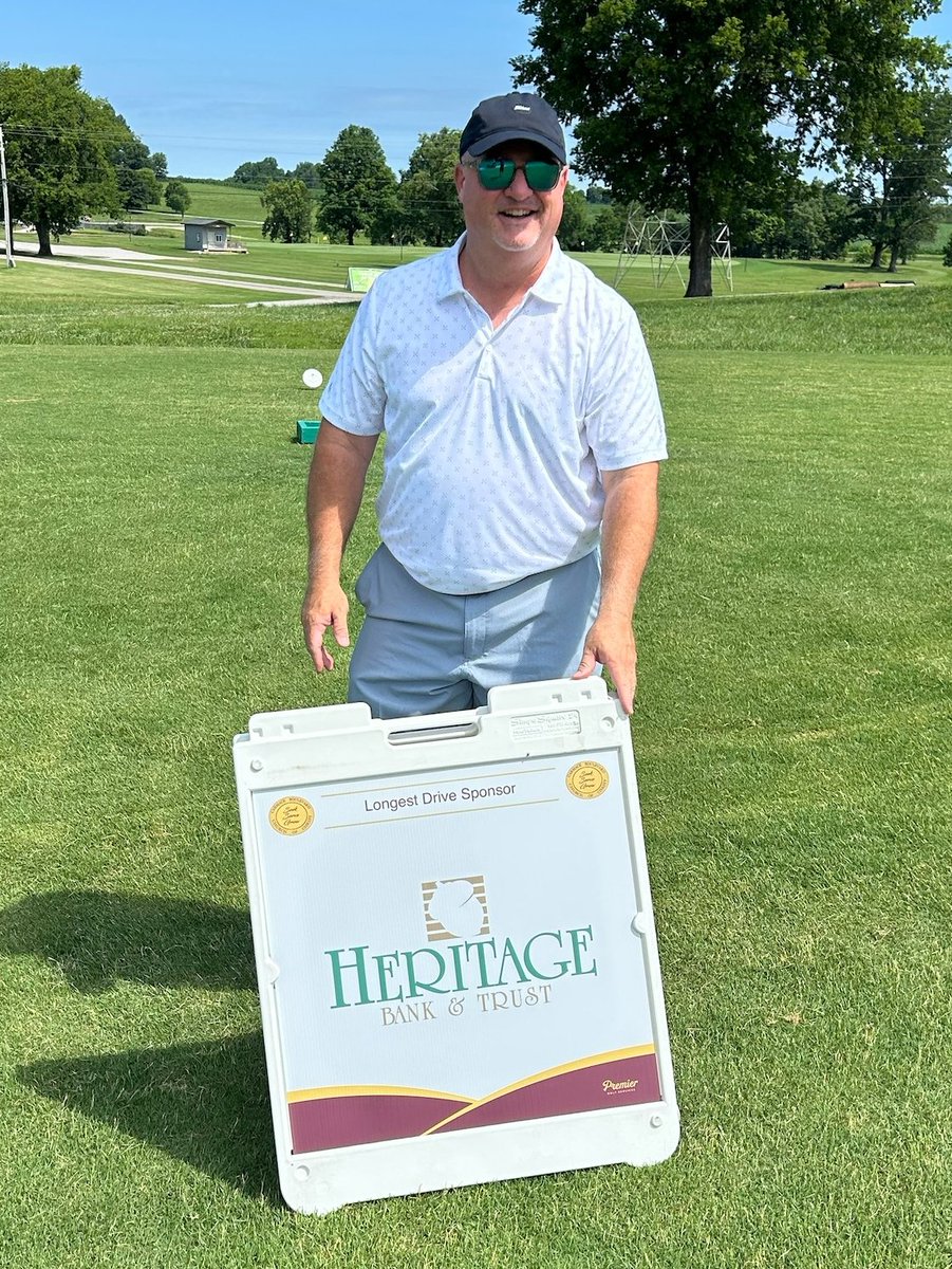 HeritageBT's tweet photo. It was a beautiful day for golf at the Carmack Blvd. Church of Christ tournament on Friday, June 19. We were honored to be the Long Drive Sponsor. ⛳🏌️♀️
#weloveourcommunity #truecommunitybanking #justgettingstarted https://t.co/kdnQ16PFs0