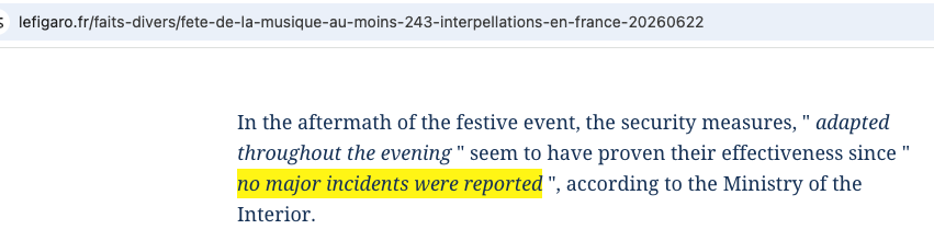 DaleCloudman's tweet photo. @DailyMail This is how the French media is covering the night of stabbings, drugging, and rapes of women leading to 243 arrests: *"no major incidents were reported"* https://t.co/EuVDh6ixiA