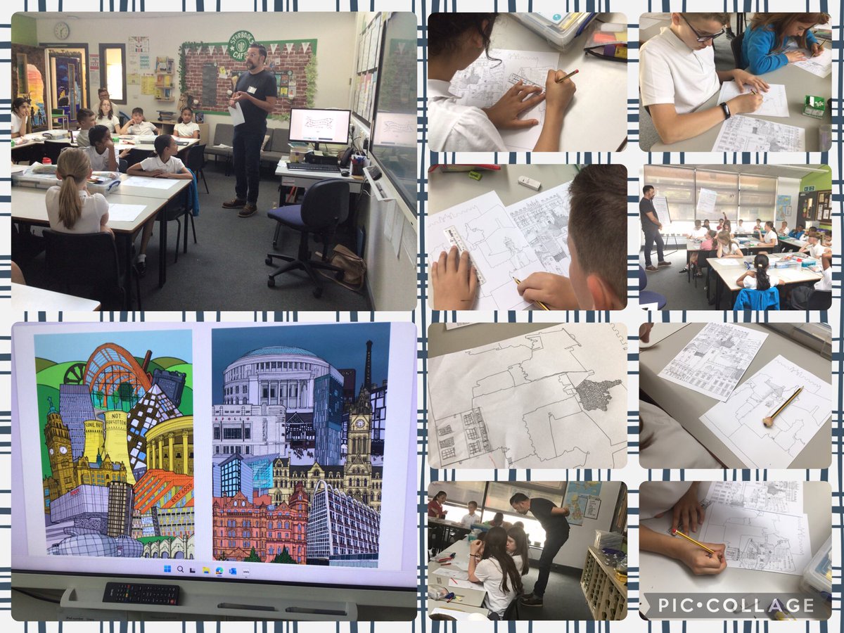 MrsClarkeJLPS's tweet photo. Today, as part of school’s careers week, we met Andy from Reyt Good illustrations. He shared his inspirations to becoming an illustrator and how he created his work. He said, though he loved creating his drawings, being able to manage money and promote sales were also important. https://t.co/hHSYL4ASmL