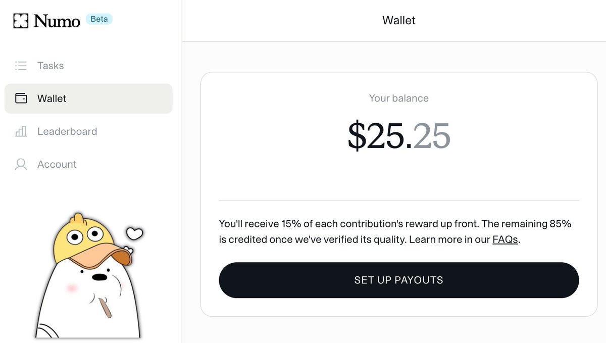 imma_stargirl's tweet photo. so you are telling me every random guy on Numo made more more than story today?

$25.25 sitting in my wallet, no kyc, no waiting around

15% upfront the second it's reviewed, rest after quality check

just for contributing to the story ecosystem like i normally do

story ecosystem paying its own community to build it up, love that for us

get on numo if you're not already

👉 try yours at: https://t.co/criWUyoBM6