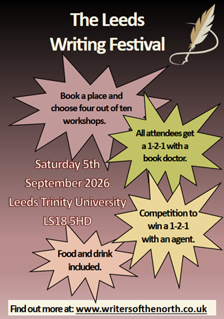 Salli_Hart's tweet photo. To all aspiring writers, don't miss out on the next Leeds Writing Festival. Last year was fun and informative.
Every attendee gets a one to one with a book doctor. 

#leedswritingfestival #writerssupportingwriters #northernwriters #writingfestival https://t.co/TgIXvKG2OC