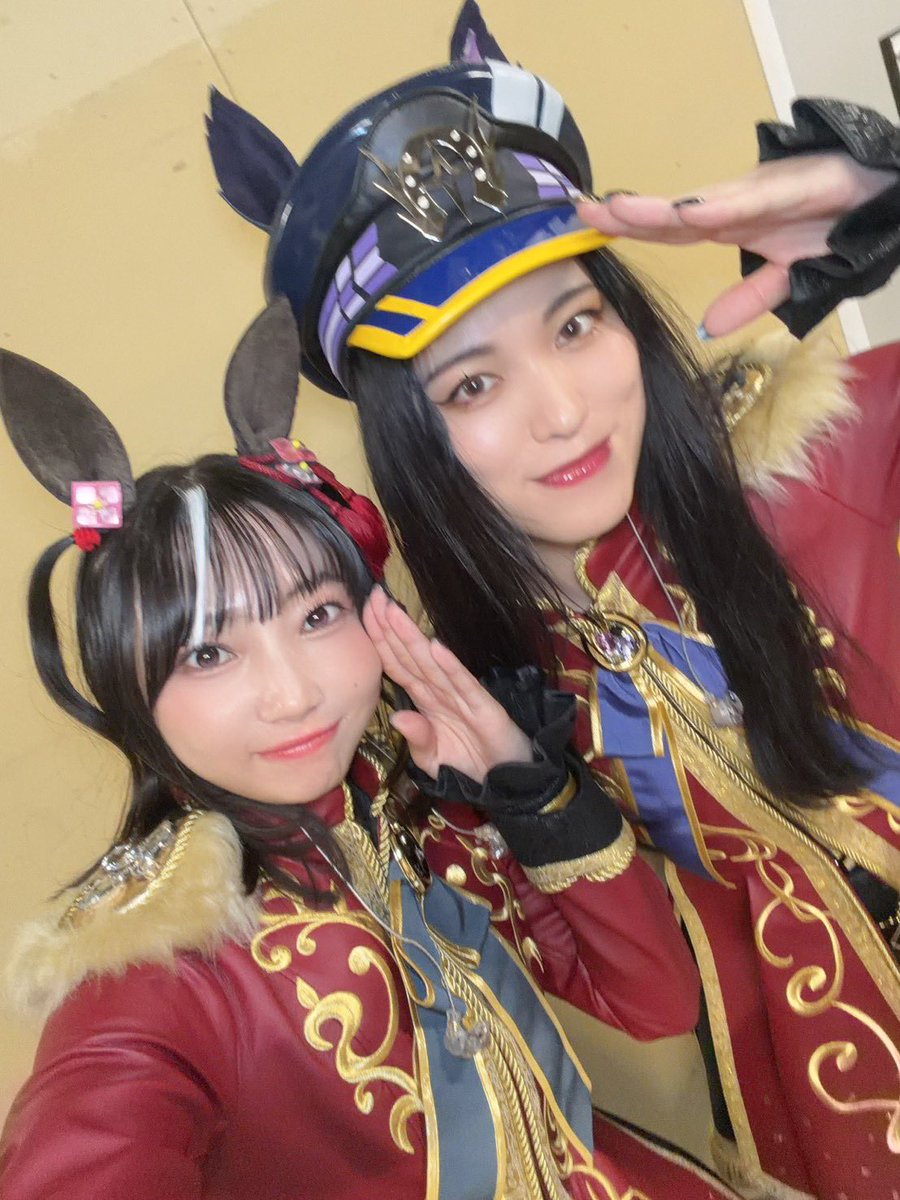 nippi1011's tweet photo. うんめーラーメン組。🍜✌🏻

カルストンライトオ役 望月ゆみこ
ファインモーション役 橋本ちなみさん
キタサンブラック役 矢野妃菜喜さん
アドマイヤグルーヴ役 鈴木日菜さん

タイミング合わずお写真撮れなかったけど、
ブエナビスタ役 和泉風花さん
メイショウドトウ役 和多田美咲さん
ナリタトップロード役 中村カンナさん

も最高でした✨✨✨
優しくて愉快なメンツでのパフォーマンス…素晴らしすぎてラーメン食べてーな！！！

ち゛ょ゛っ゛ち゛ょ゛ち゛ょ゛っ゛ち゛ょち゛ょ゛！！！！！

 #ウマ娘7th東京D2