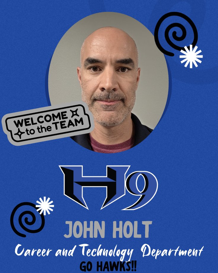 hebron9th's tweet photo. We are so excited to welcome back John Holt to our Hebron 9 Family and Career and Technology Education team!

Go Hawks!! 🎉🎉🎉

#OneLISD #OneChoice https://t.co/dC9xhcPRAc