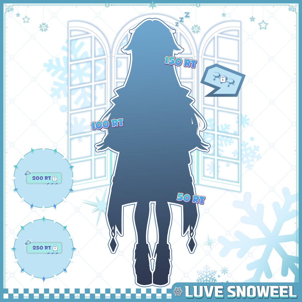 LUVESNOWELL's tweet photo. [데뷔 전 실루엣 공개 이벤트]

안녕하세요.
긴 동면 후 깨어난 루브 스노웰 입니다.
아직 굳은 몸으로 인해 여러분의 도움이 필요합니다.
제가 어떤 모습일지 예상해 보시겠어요?

- 100rt당 - 싸이버거 세트 🍔
- 300rt - 배민 상품권 1만원 (2명)

#Vtuber #버튜버 #RT_이벤트 #RT당공개 https://t.co/enuNNbSTIu