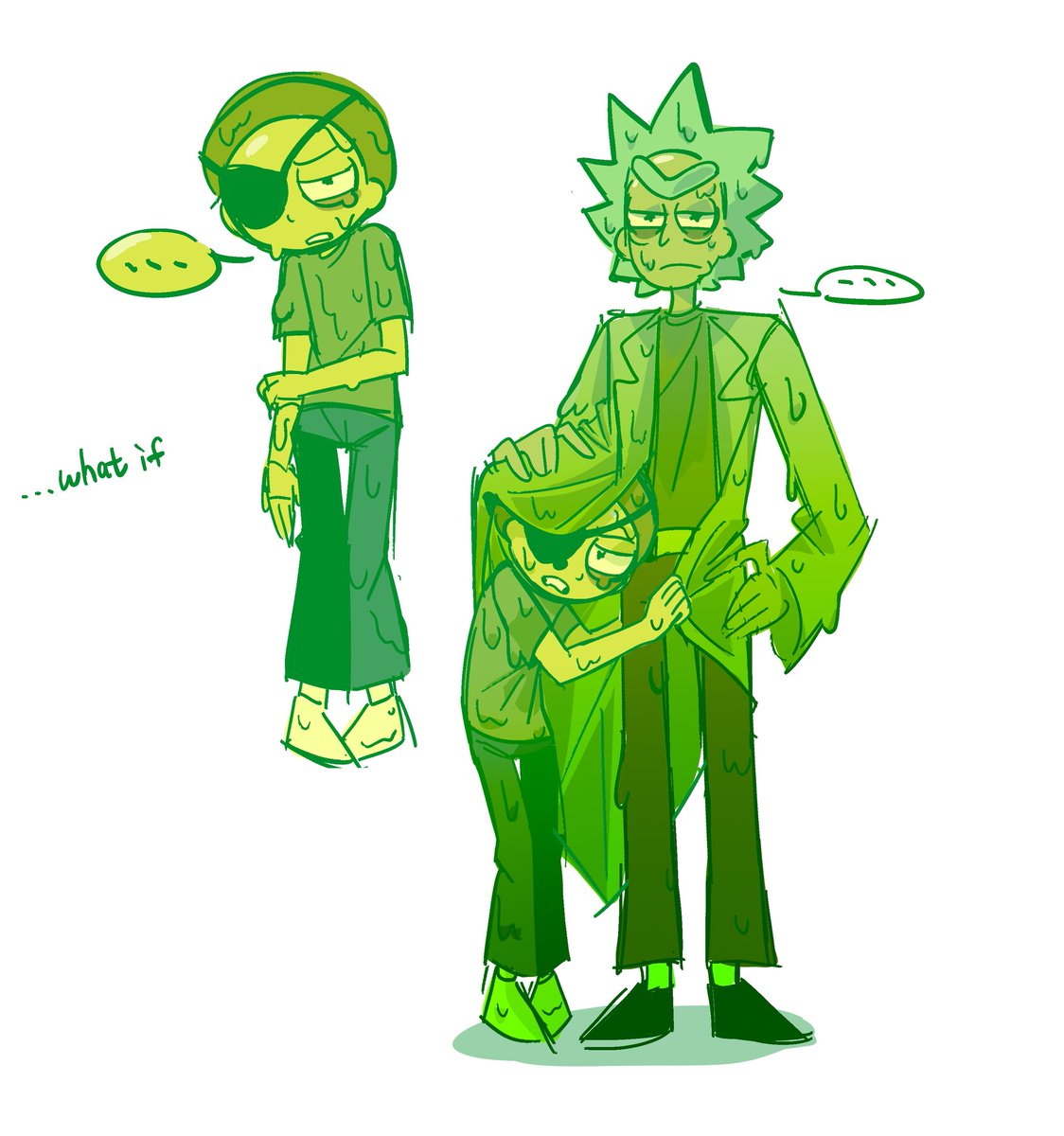 FOURTH_vier's tweet photo. I'm so sad I think there's some problems with my reply:(
I can't see them and I don't think you can；；I really love and have read all the comments!
BTW,I draw more toxic evil morty  #rickandmorty  #rickorty #evilmorty #c137prz https://t.co/j0MqjjjzzK
