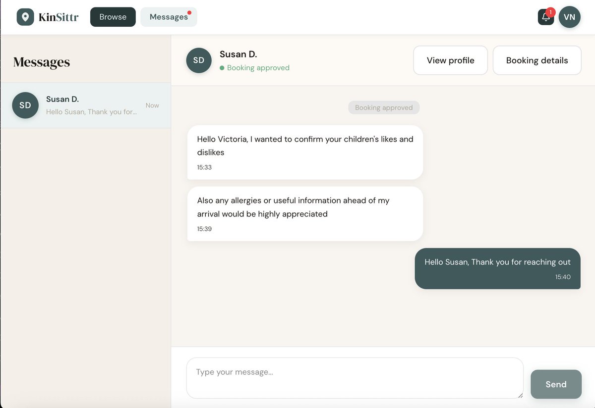 kinsittr's tweet photo. Kinsittr also offers secured and moderated In-app messages between parents and caregivers after verifications has been completed and booking has been confirmed. https://t.co/tCQZlHOndI