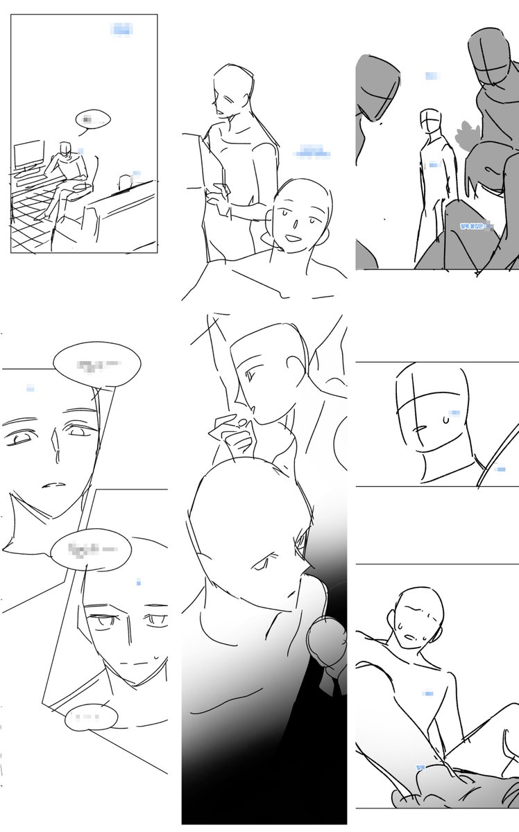 bngj_77's tweet photo. <데뷔 못하면 죽는 병 걸림>(데못죽) 
91~104화 보조연출(그림콘티) 작업물 일부분입니다. https://t.co/ucPSFCk5vg