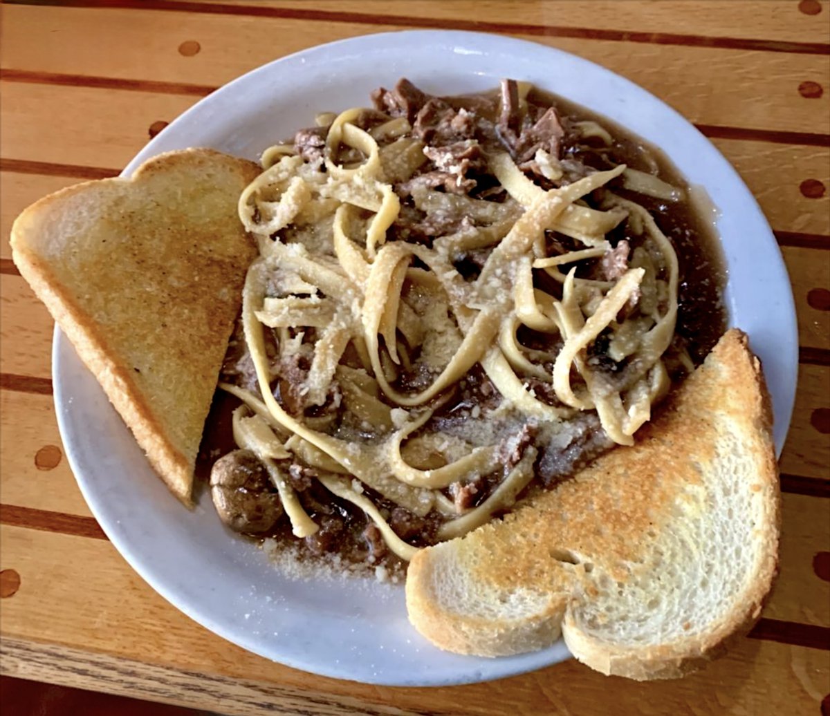 TurksDanaPoint's tweet photo. ⚓️DAILY SPECIALS TODAY (6-22-2026)

🍳🍽️BREAKFAST
Denver Omelette with Swiss Cheese ($17.95)

🍛🍽️LUNCH
Barbecue Beef Sandwich with Grilled Onions and Swiss Cheese ($17.95)

🍲🍽️DINNER
Beef Stroganoff ($17.95)

🥣SOUP DU JOUR
Creamy Potato Soup

Join us at Turk’s! https://t.co/1qY4nI7Ydl
