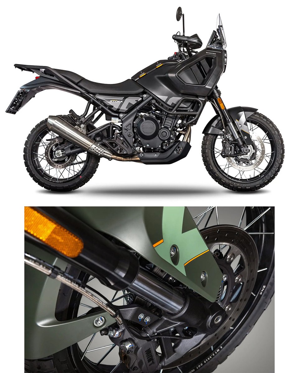 Brixton_jp's tweet photo. 【STORR 500】
個性的で大胆なスタイリングが目を引くブリクストンのアドベンチャーモデル・ストー500。
高く構えたフロントまわり、力強いタンクまわり、そして旅道具のような雰囲気をまとった外装が、街中でも強い存在感を放ちます。 https://t.co/0eBBfmphzR