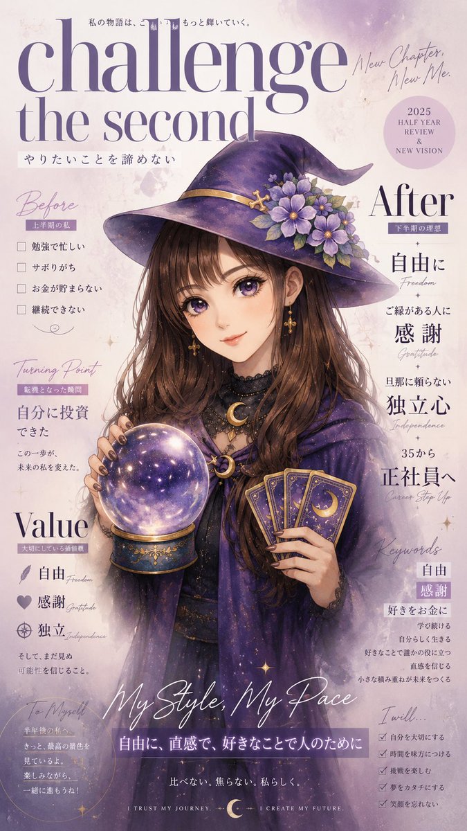 ppppio001207's tweet photo. 上半期を振り返るワークすごいよかった！
今年は３年ぶりくらいにチャレンジしまくってる！
下半期も嫌にならずに継続します！

#フリーランス部 https://t.co/FzMN1zWjlg