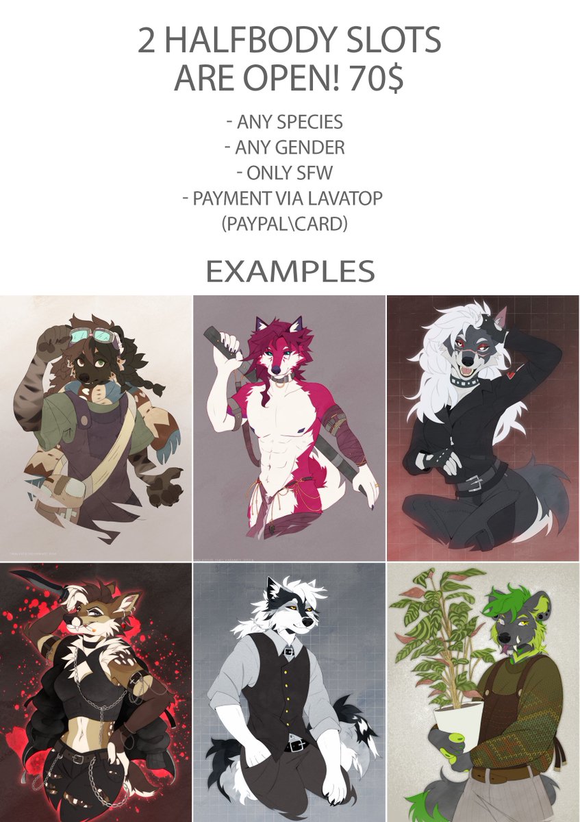 trialestis's tweet photo. 2 halfbody slots are open! 
Dm if you are interested <3 https://t.co/AOA9bKttoZ