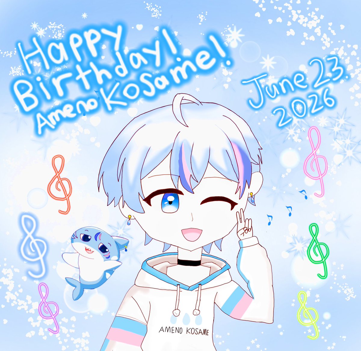 Esu_418_utau's tweet photo. °✧ ──── ୨ৎ ──── ✧°₊

   𝐇𝐚𝐩𝐩𝐲 𝐛𝐢𝐫𝐭𝐡𝐝𝐚𝐲 𝐊𝐨𝐬𝐚𝐦𝐞

┊　　┊　　┊　　┊　　┊
┊　　┊　　┊　　┊　　┊
┊　　┊　　┊　　┊　　☆
┊　　┊　　┊　　★
┊　　┊　　☆
┊　　★
☆
#こさめ爆誕なのさっ2026
#こさめの絵
#こさめの目 https://t.co/pYz1xjcboi