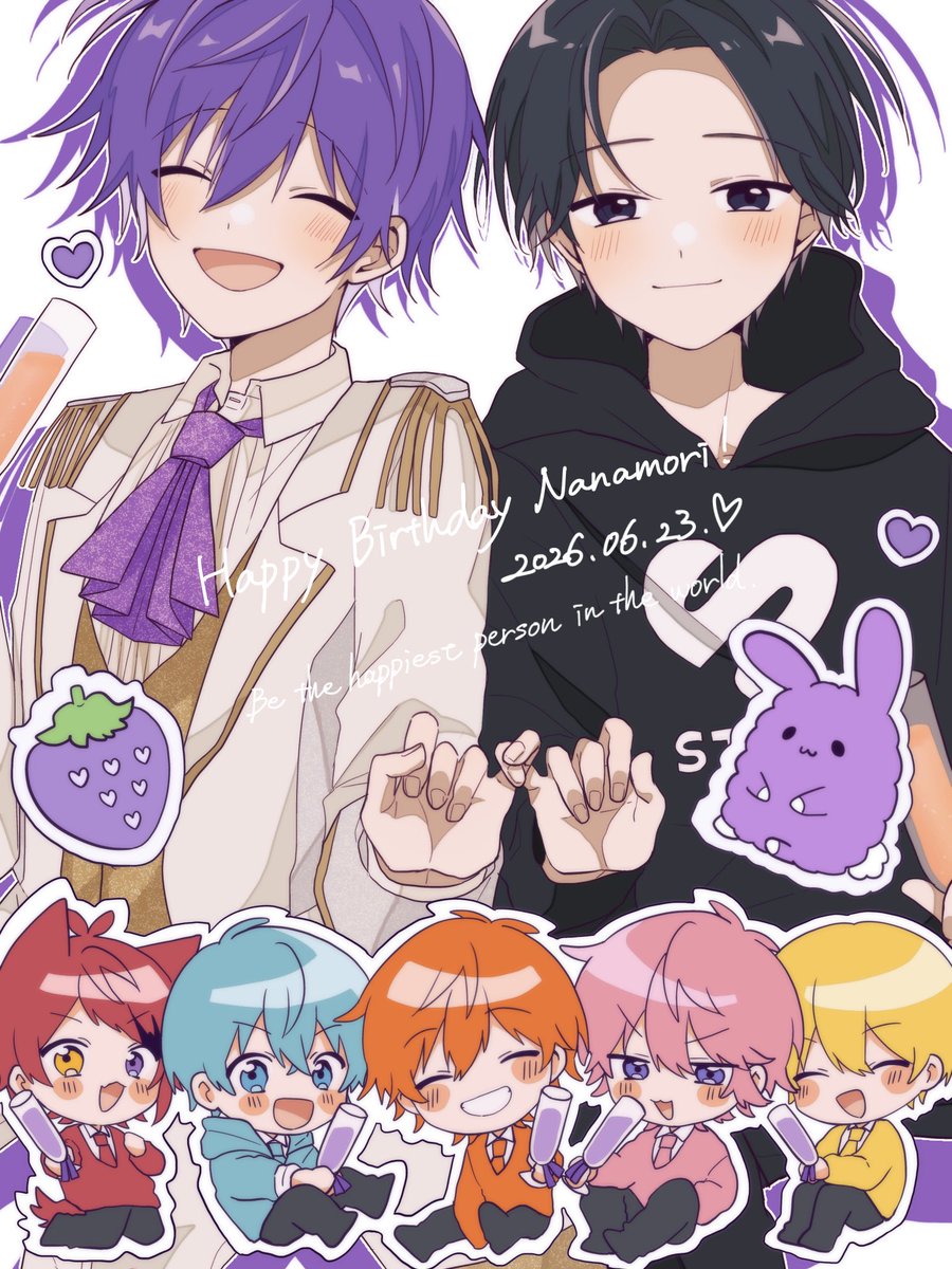 uniuni12040427's tweet photo. なーくんお誕生日おめでとうございます💜人のために全力でがんばれるなーくんが大好きです！たくさん笑って楽しそうに話す姿が大好きだから、ずっとそばにいてください。出会えて本当に幸せです、いつもありがとう💐幸せでいてください！

#ななもりくん誕生祭2026
#ななもりぎゃらりー https://t.co/TJAjvWnQRo