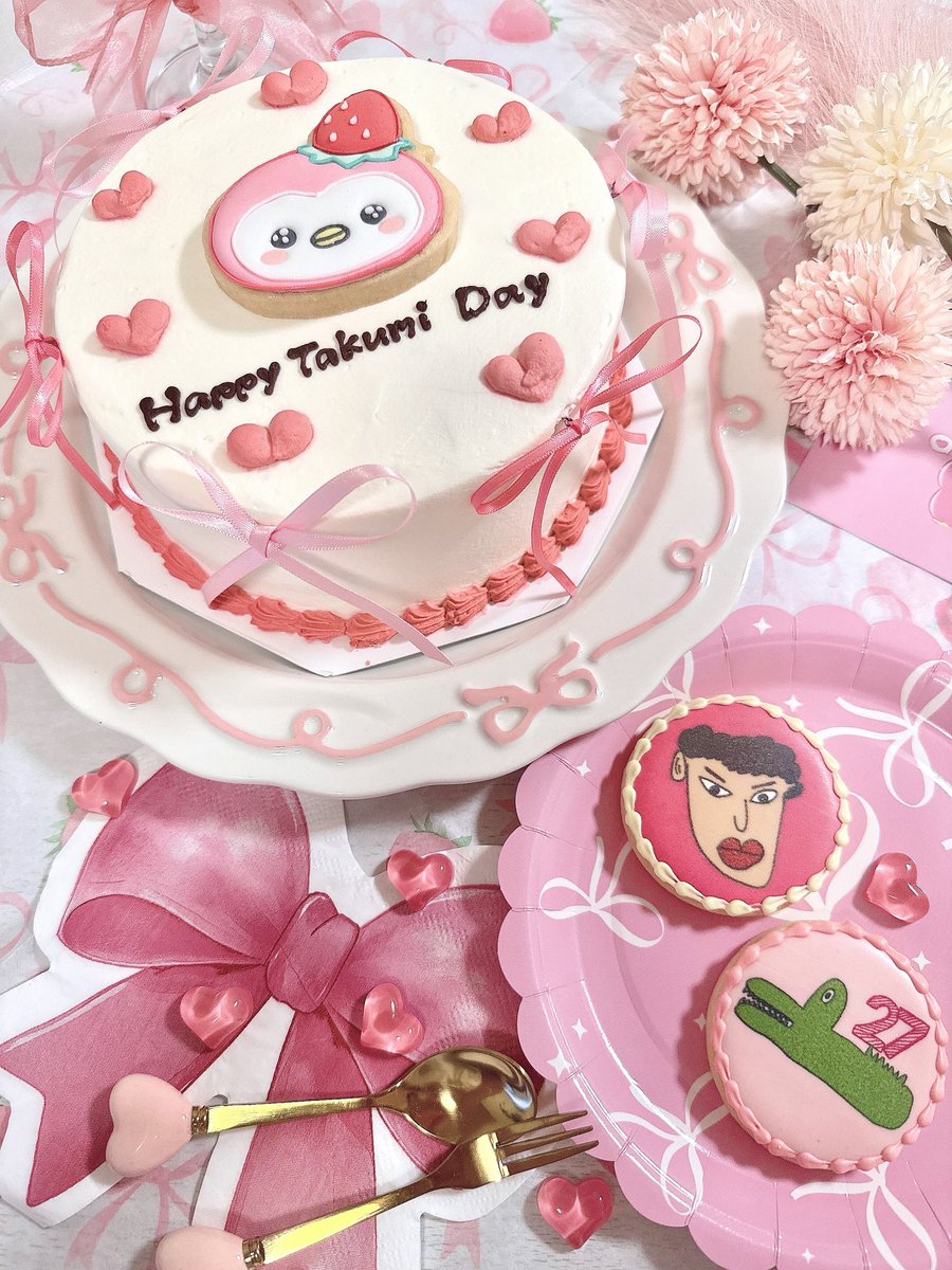 jam_shiro's tweet photo. 🩷🍓🎀🩷🍓🎀🩷 🍓🎀🩷 🍓🎀
　　🎂＼#HappyTakumiDay ／🎂

拓実くん27歳のお誕生日おめでとう
🍓27歳も満点💯な笑顔で溢れますように🍓

🩷🍓🎀🩷🍓🎀🩷 🍓🎀🩷 🍓🎀
#拓実と見る景色は満点 https://t.co/A0ZbDI2Kbk
