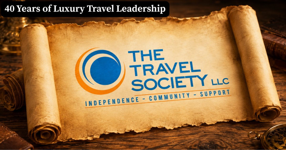 travelsociety1's tweet photo. In an ever-evolving travel industry, experience matters. For 40 years, 𝗧𝗵𝗲 𝗧𝗿𝗮𝘃𝗲𝗹 𝗦𝗼𝗰𝗶𝗲𝘁𝘆 has supported independent advisors with knowledge, relationships, and luxury travel credibility. Grow with a boutique host agency built on trust. https://t.co/5UaGYP2YVb