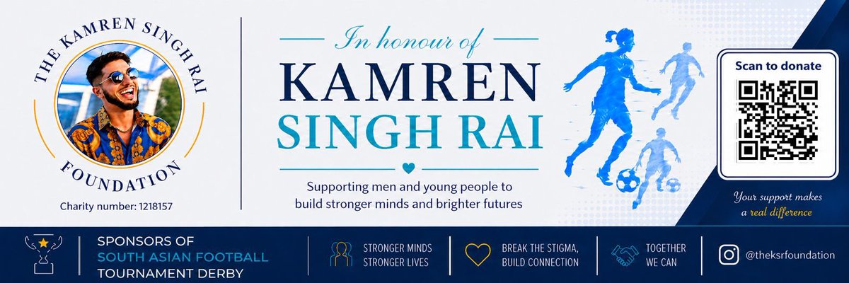 jit_singh99's tweet photo. Kamren sadly passed away last year from mental health issues. A charity has been set up in his name, so he has a lasting legacy &amp; others can get the help they need. Please spread the word and if possible donate. Thank you from his friends &amp; family 🙏🏽 #mentalheath https://t.co/KNcbHQj80p