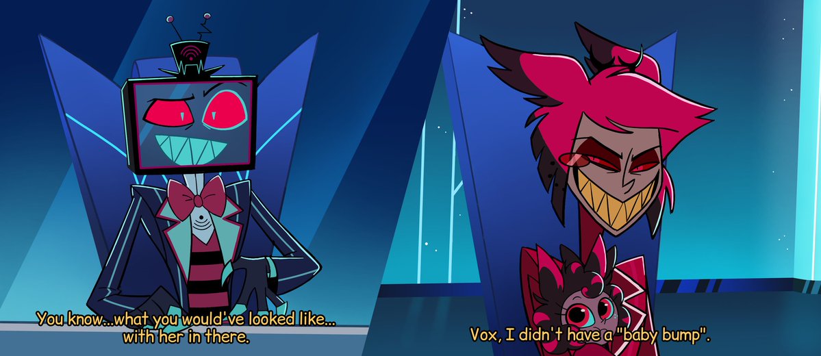 FranncyTF_c's tweet photo. Here's the continuation 

#radiostatic #voxal #fanchild #HazbinHotel #Alastor #Vox https://t.co/m5YTYE4pyy