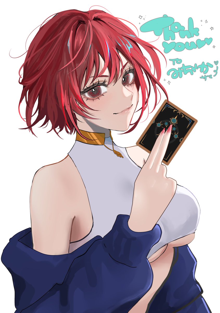 doumin3's tweet photo. もやこ様にご依頼させていただきvtuberの羽澄ルゥさんを描いていただきました！
シャドバ配信を頑張っていますお姉さんなので是非ご覧ください！！
 #羽澄描いてみルゥ https://t.co/LLk75iIpH1