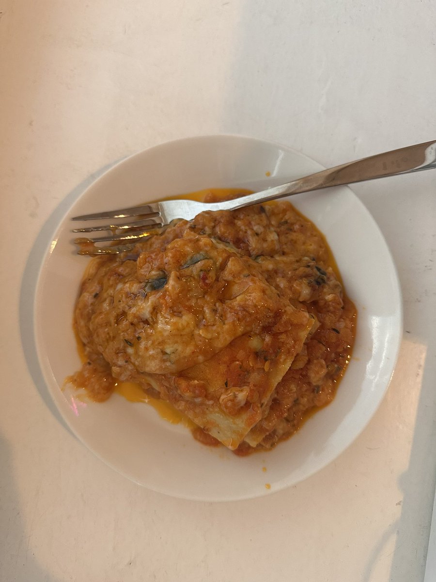 graveyardofmimi's tweet photo. goofy ass meals today, 1/2 of a scrunched up vegan artichoke pizza (no cheese, only tomato &amp; veggies) &amp; vegetarian lasagna w lentils. 

lasagna was 405 cal but idk abt the pizza, any estimates?? #edrtwt #ricecaketwt https://t.co/AD9WpuetiU