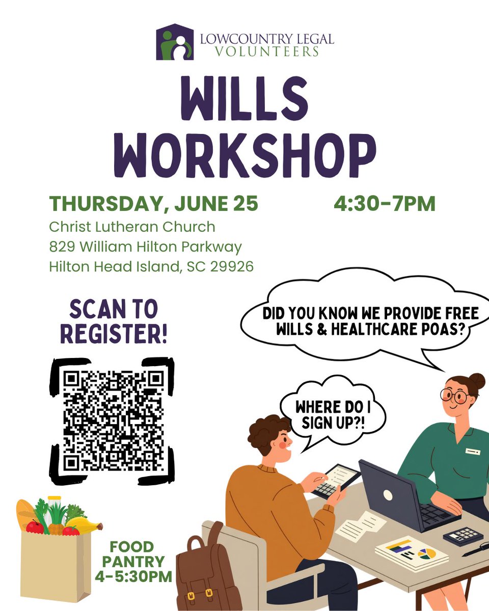 LegalVolunteers's tweet photo. Thursday, June 25, GLAC will offer free powers of attorney from 4:30-7:00 P.M. 

Anyone interested in receiving a free Will and Healthcare Power of Attorney can register using the QR code or the links below:

[ENG]: https://t.co/hxu08g73HB 

[ES]: https://t.co/obPSSMeuot https://t.co/eV7hdEs8WT
