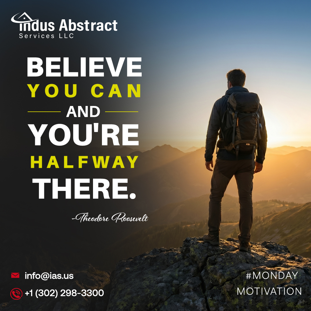iastitlesearch's tweet photo. BELIEVE YOU CAN, AND YOU'RE HALFWAY THERE.

-Theodore Roosevelt

#MondayMotivation #QuoteoftheDay #IndusAbstractServices #Believe https://t.co/BDpO33Cf2y