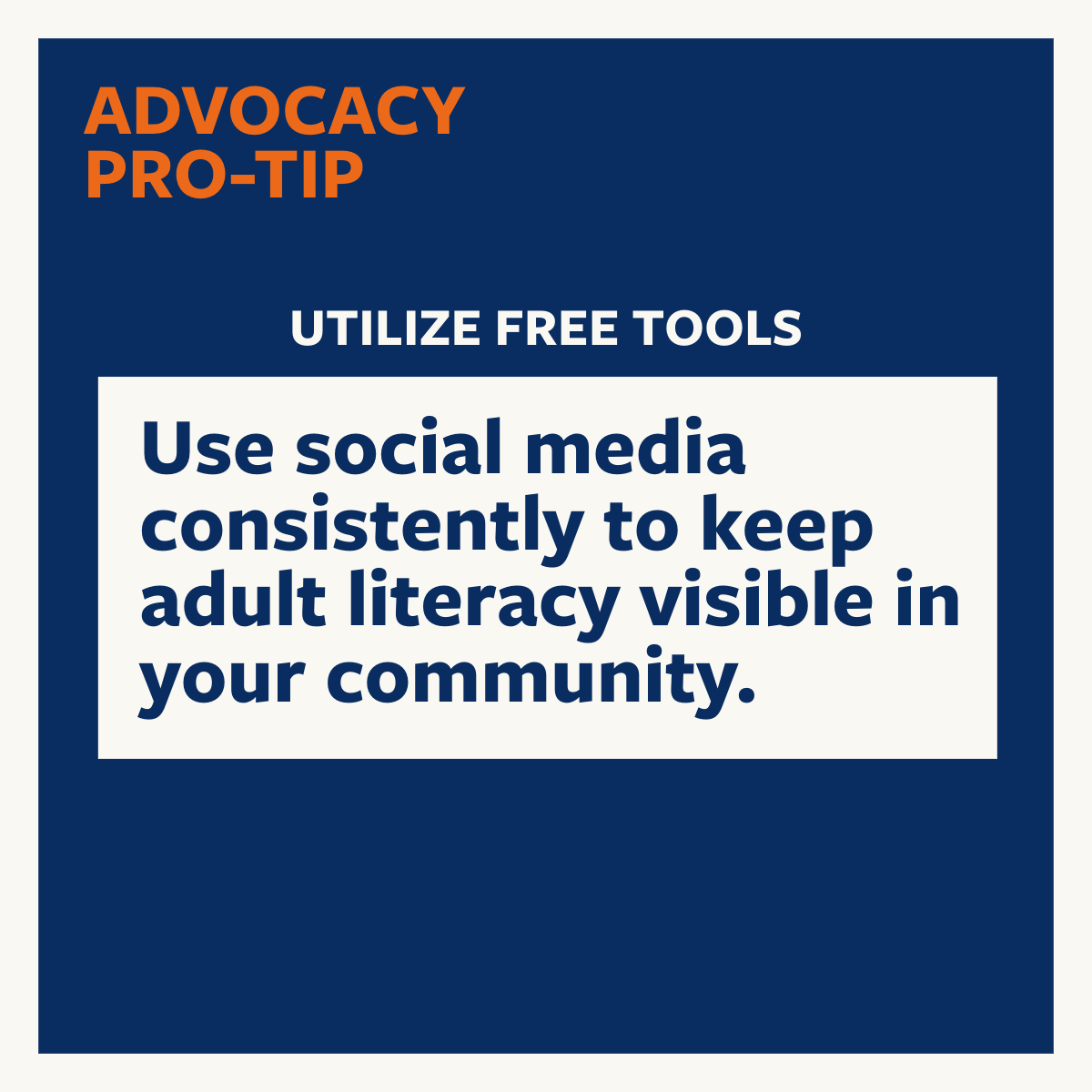 ProLiteracy's tweet photo. 📱 Social media is a great way to raise awareness. Take advantage of the variety of free tools out there to help make engaging content. Post regularly and keep adult literacy in the conversation.
✨ Need help with social? Download our Marketing Toolkit: https://t.co/BzdVsMKeES https://t.co/iQ4jYC3o1y