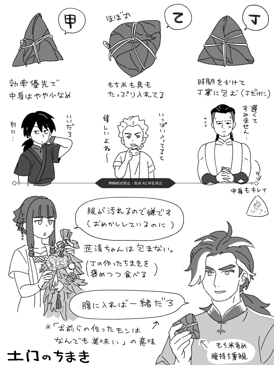 takai_tag's tweet photo. 土門のちまき妄想 https://t.co/X51nSMPBns